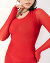 MOON SKIN DRESS - CHERRY