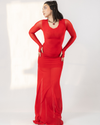 MOON SKIN DRESS - CHERRY