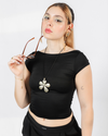 BATEU TOP - BLACK