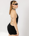 MESH MINI SKIRT - BLACK