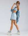 SET COMFY SHORT - BLUE