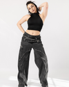 REGROWTH TOP - BLACK