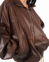 LEATHER JACKET - BROWN