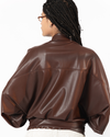 LEATHER JACKET - BROWN