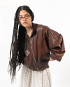 LEATHER JACKET - BROWN