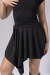 MINI DRESS ASYMETRIC - BLACK