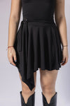 MINI DRESS ASYMETRIC - BLACK