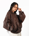 LEATHER JACKET - BROWN