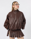LEATHER JACKET - BROWN