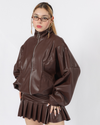 LEATHER JACKET - BROWN