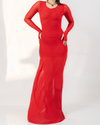 MOON SKIN DRESS - CHERRY