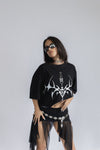 T-SHIRT BOXY TRIVALS - BLACK