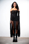 VEIL MESH DRESS- BLACK
