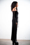 VEIL MESH DRESS- BLACK