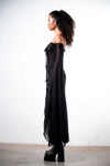 VEIL MESH DRESS- BLACK