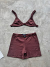 SET BRALETTE RIB - BROWN